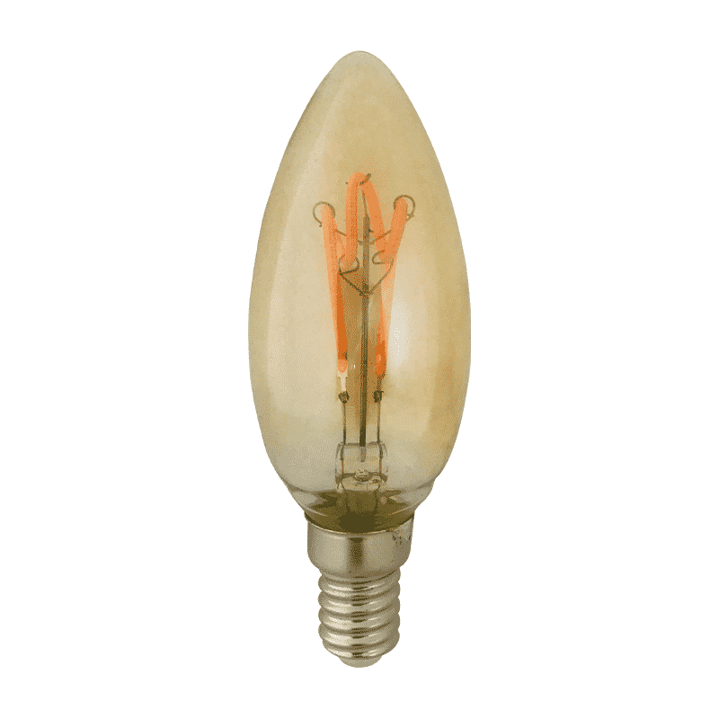 Led kaarslamp-E14-4W-Goud