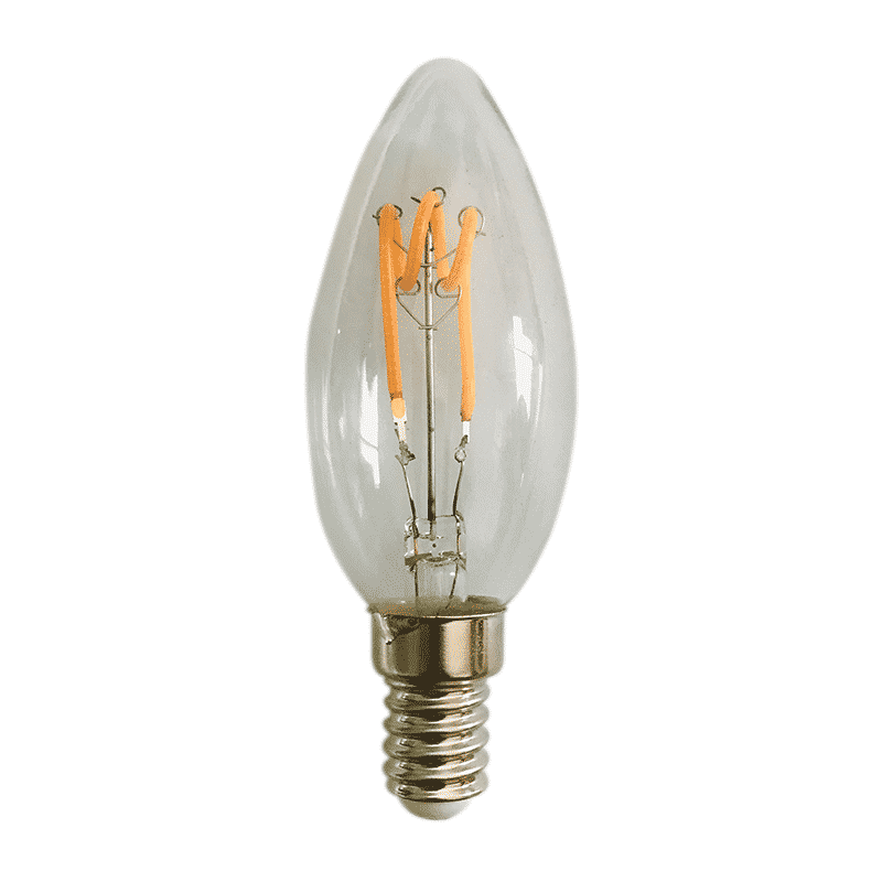 Led kaarslamp-E14-4W-Transparant