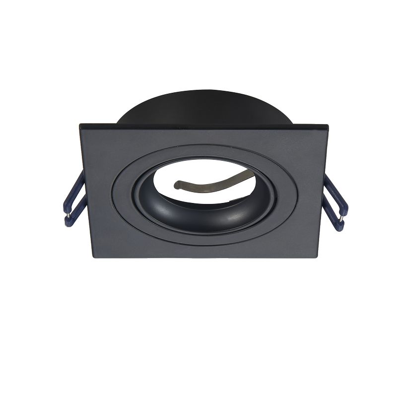 Inbouwspot Vierkant | Zwart | Kantelbaar | IP22 | MR16