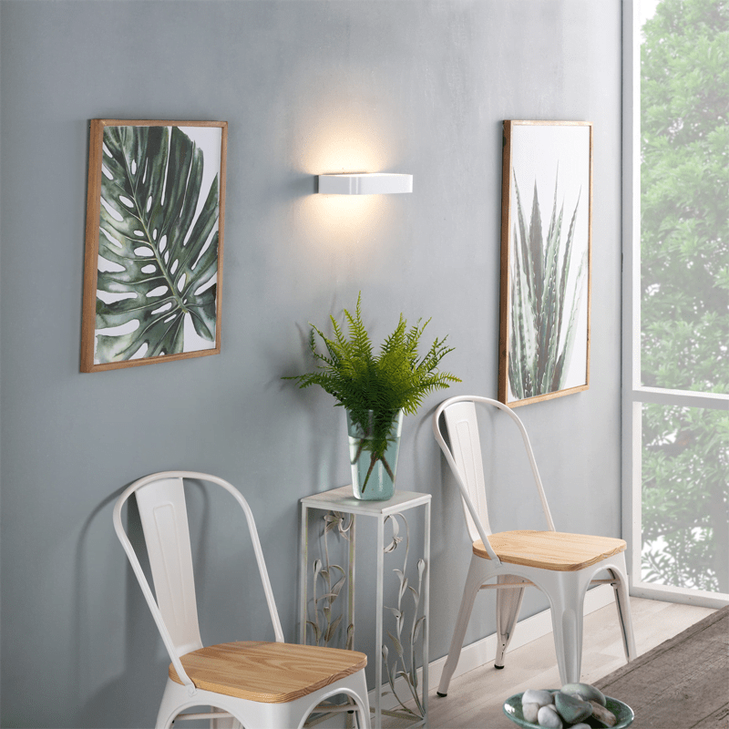 open wandlamp zijaanzicht