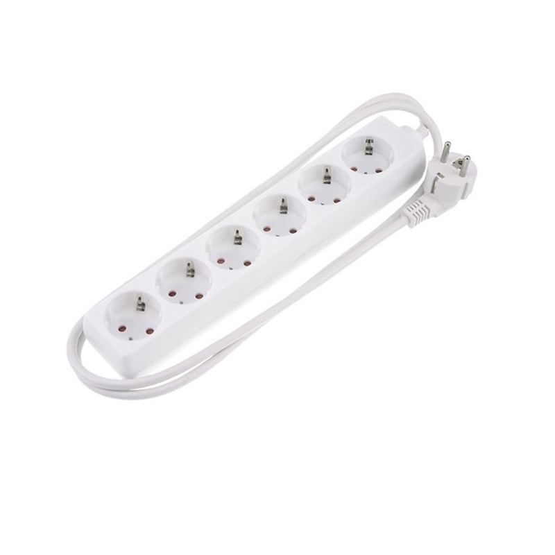 platte-stekkerdoos-zesvoudig