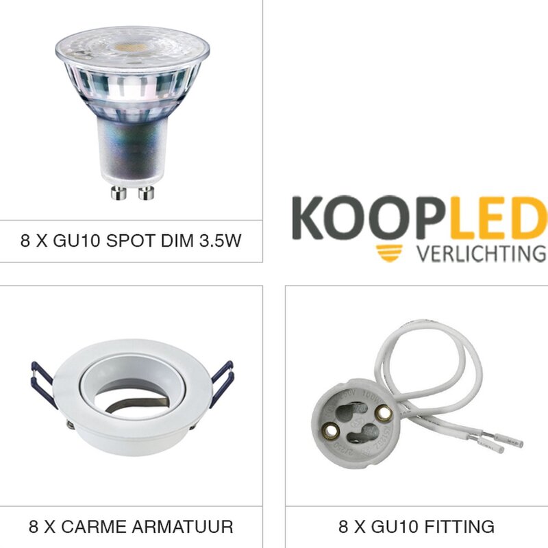 led-spot-set-wit-8-stuks-2700K-warm-wit