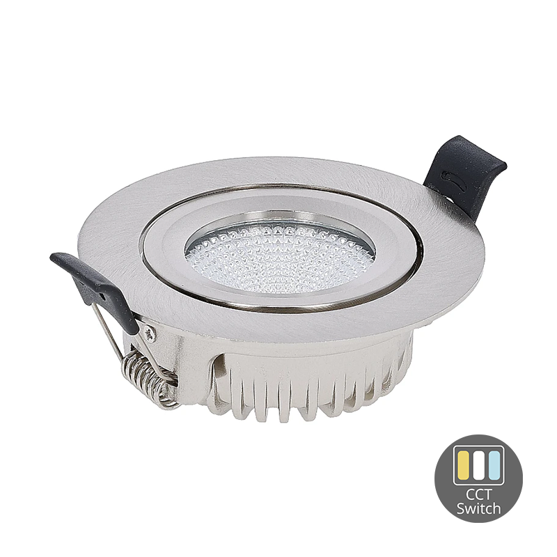 LED INBOUWSPOT | VARDA | SLIM-FIT | 6W | DIM | ZILVER | CCT-SWITCH