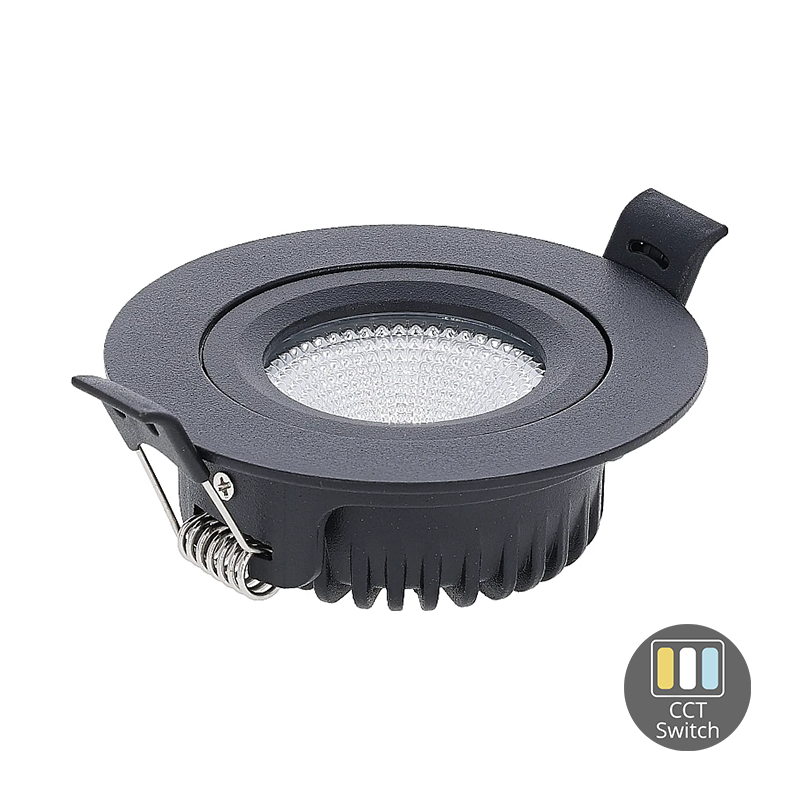 LED INBOUWSPOT | VARDA | SLIM-FIT | 6W | DIM | ZWART | CCT-SWITCH