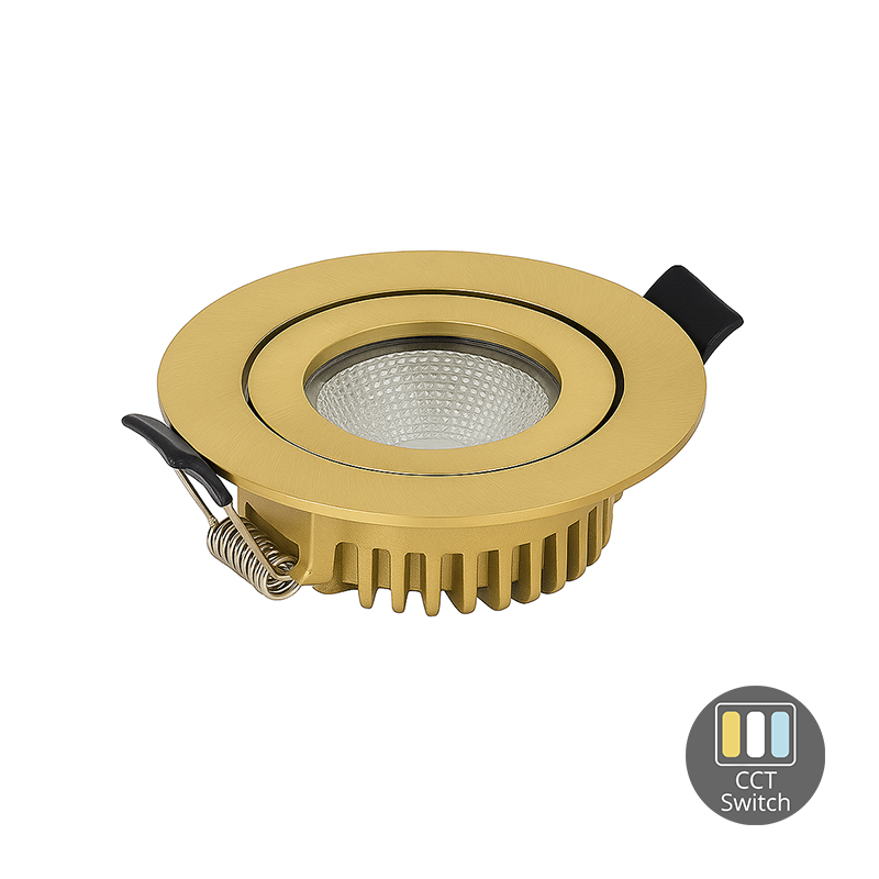 LED INBOUWSPOT | VARDA | SLIM-FIT | 6W | DIM | MESSING | CCT-SWITCH